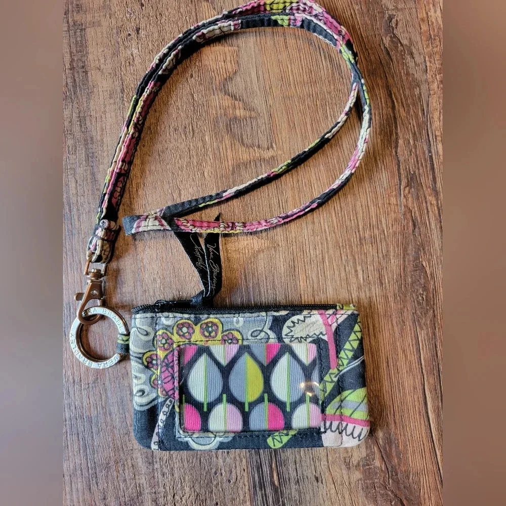 Vera Bradley ID Card Holder Lanyard